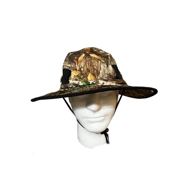 NWT Realtree Green Camo Boonie Wicking Hatband Safari with Snap Sides OSFM - Picture 1 of 4